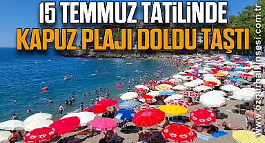 15 Temmuz Tatilinde Kapuz Plajı Doldu Taştı