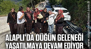 ALAPLI'DA DÜĞÜN GELENEĞİ YAŞATILMAYA DEVAM EDİYOR