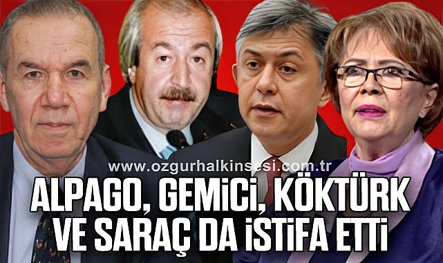 Alpago, Gemici, Köktürk ve Saraç da istifa etti