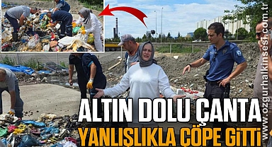 Altın Dolu Çanta Yanlışlıkla Çöpe Gitti