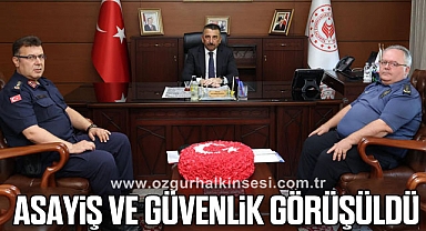 Asayiş ve Güvenlik Görüşüldü