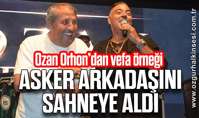 Asker Arkadaşını Sahneye Aldı