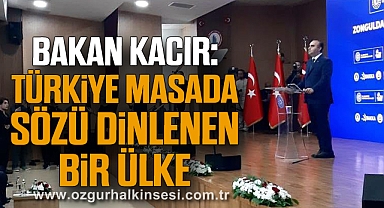 Bakan Kacır: “Türkiye Masada Sözü Dinlenen Bir Ülke”