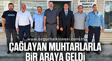 Çağlayan Muhtarlarla Bir Araya Geldi
