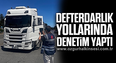 Defterdarlık Yollarında Denetim Yaptı