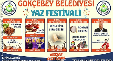 Gökçebey Belediyesi Yaz Festivali Başlıyor