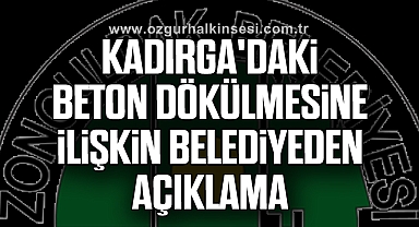 Kadırga'daki Beton Dökülmesine İlişkin Belediyeden Açıklama