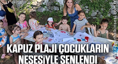 Kapuz Plajı Çocukların Neşesiyle Şenlendi