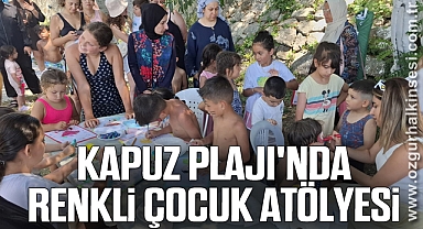 Kapuz Plajı'nda Renkli Çocuk Atölyesi