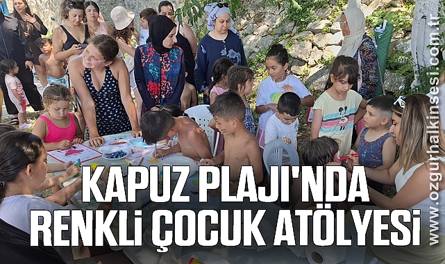 Kapuz Plajı'nda Renkli Çocuk Atölyesi