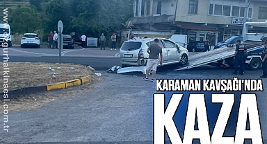 Karaman Kavşağı'nda Kaza