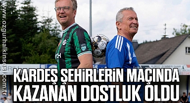 Kardeş Şehirlerin maçında kazanan Dostluk Oldu