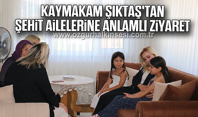 Kaynakam Şıktaş'tan Şehit Ailelerine Anlamlı Ziyaret