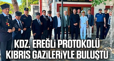 Kdz. Ereğli Protokolü Kıbrıs Gazileriyle Bir Araya Geldi