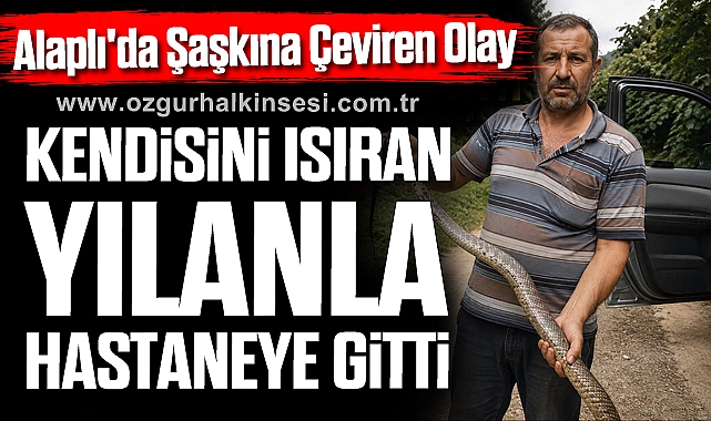Kendisini Isıran Yılanla Hastaneye Gitti