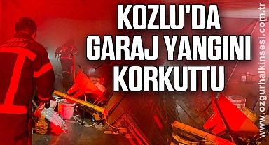 Kozlu'da Garaj Yangını Korkuttu