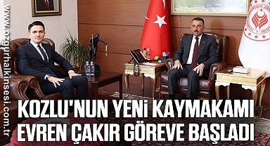 Kozlu'nun Yeni Kaymakamı Evren Çakır Göreve Başladı