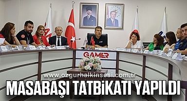 MASABAŞI TATBİKATI YAPILDI