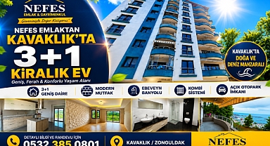 NEFES EMLAKTAN KAVAKLIK’TA 3+1 KİRALIK EV