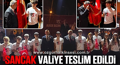 Sancak Valiye Teslim Edildi