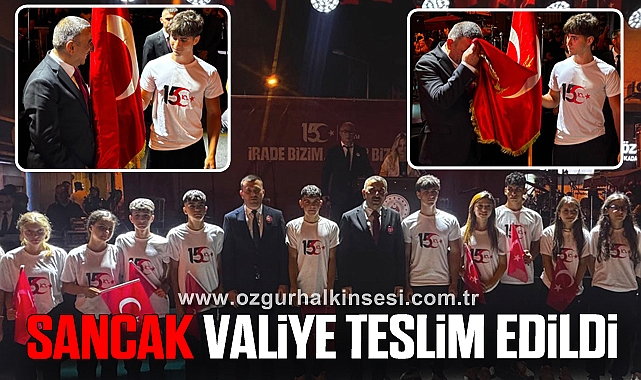 Sancak Valiye Teslim Edildi