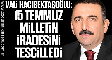 Vali Hacıbektaşoğlu: 