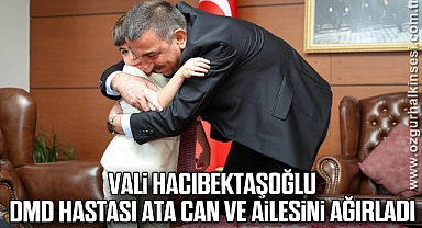 Vali Hacıbektaşoğlu, DMD Hastası Ata Can ve Ailesini Ağırladı