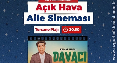 Zonguldak Belediyesi'nden Açık Hava Sinema Gecesi Daveti