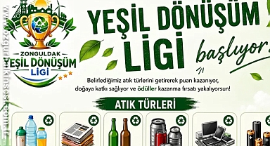 Zonguldak'ta Yeşil Dönüşüm Ligi Başlıyor