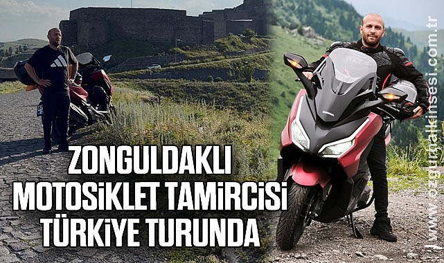 Zonguldaklı motosiklet tamircisi Türkiye turunda