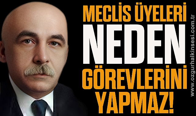 MECLİS ÜYELERİ NEDEN GÖREVLERİNİ YAPMAZ!